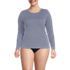 Women's Plus Size SunShade UPF 50 Long Sleeve Relaxed Rash Guard, Front