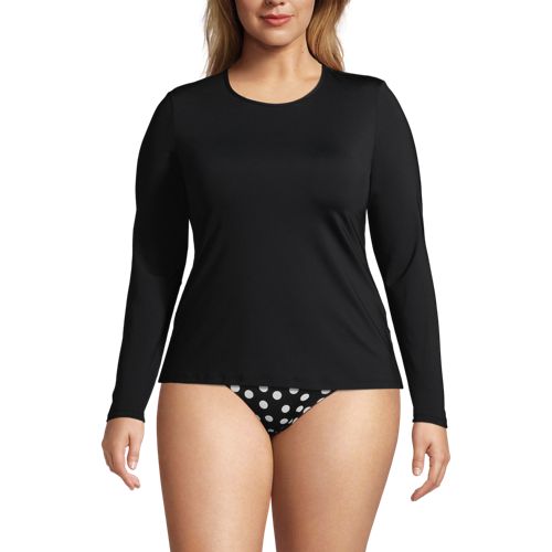 Lands end plus store size rash guard