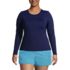 Women's Plus Size SunShade UPF 50 Long Sleeve Relaxed Rash Guard, Front