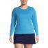 Women's Plus Size SunShade UPF 50 Long Sleeve Relaxed Rash Guard, Front