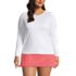Women's Plus Size SunShade UPF 50 Long Sleeve Relaxed Rash Guard, Front