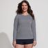 Women's Plus Size Long Sleeve Relaxed UPF 50 Rash Guard, Front