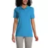Women's Banded Short Sleeve Fem Fit Mesh Polo, Front