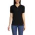School Uniform Women's Banded Short Sleeve Fem Fit Mesh Polo, Front