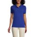 Women's Banded Short Sleeve Fem Fit Mesh Polo, Front