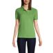 Women's Banded Short Sleeve Fem Fit Mesh Polo, Front