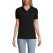 Women's Banded Short Sleeve Fem Fit Mesh Polo, Front