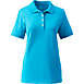 Women's Banded Short Sleeve Fem Fit Mesh Polo, Front