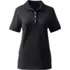 School Uniform Women's Banded Short Sleeve Fem Fit Mesh Polo, Front