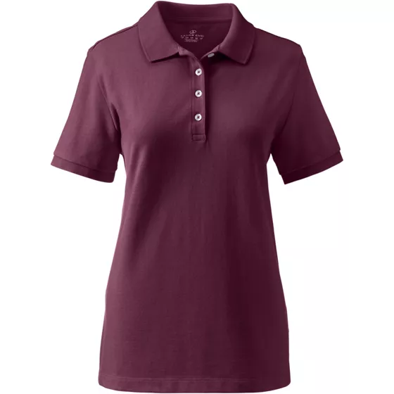 Women's Banded Short Sleeve Fem Fit Mesh Polo - primary