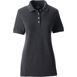 Women's Banded Short Sleeve Fem Fit Mesh Polo, Front