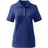 Women's Banded Short Sleeve Fem Fit Mesh Polo, Front