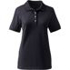 Women's Banded Short Sleeve Fem Fit Mesh Polo, Front