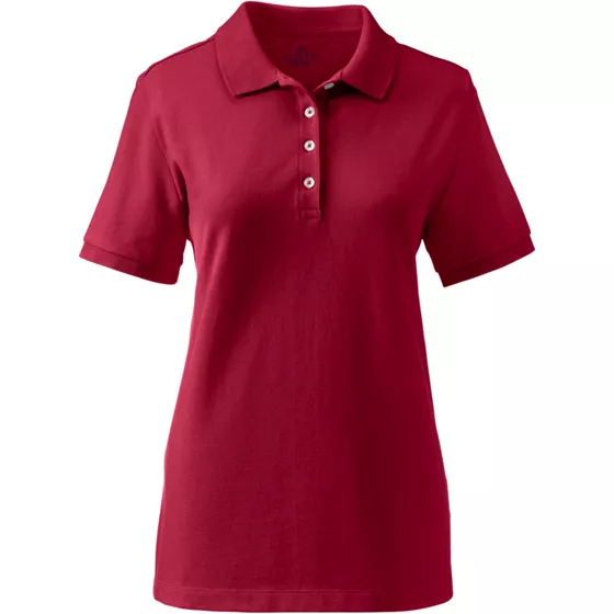 Women's Banded Short Sleeve Fem Fit Mesh Polo - primary