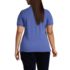 School Uniform Women's Plus Size Short Sleeve Feminine Fit Banded Mesh Polo Shirt, Back