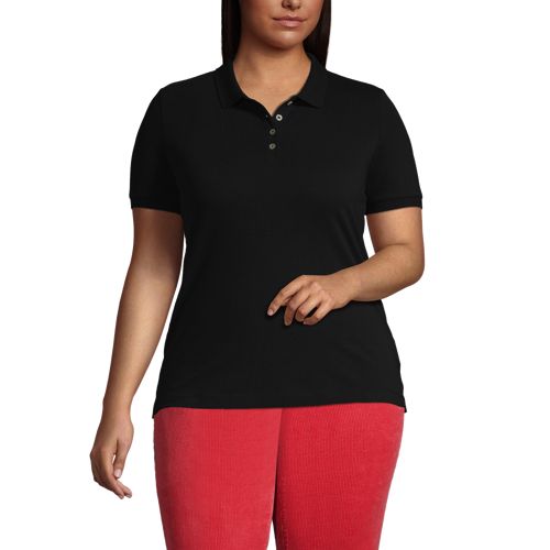 Women's Long Sleeve Feminine Fit Mesh Polo Shirt