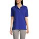 Women's Banded Short Sleeve Mesh Polo, Front