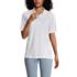 Women's Banded Short Sleeve Mesh Polo, Front