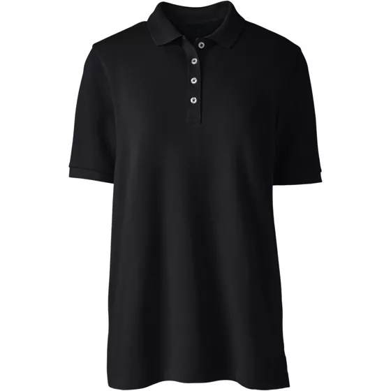 Women's Banded Short Sleeve Mesh Polo - primary
