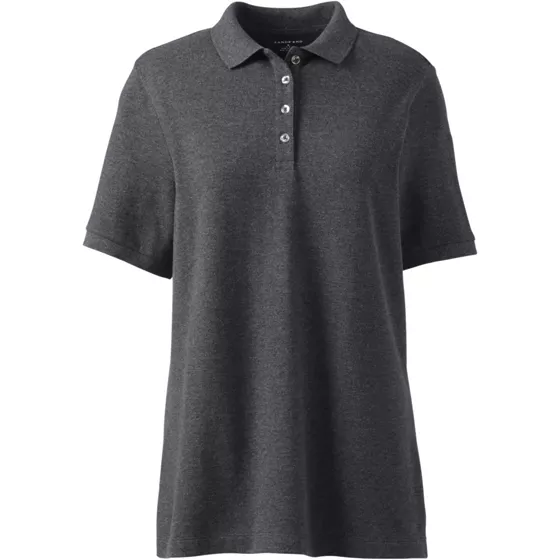 Women's Banded Short Sleeve Mesh Polo - primary