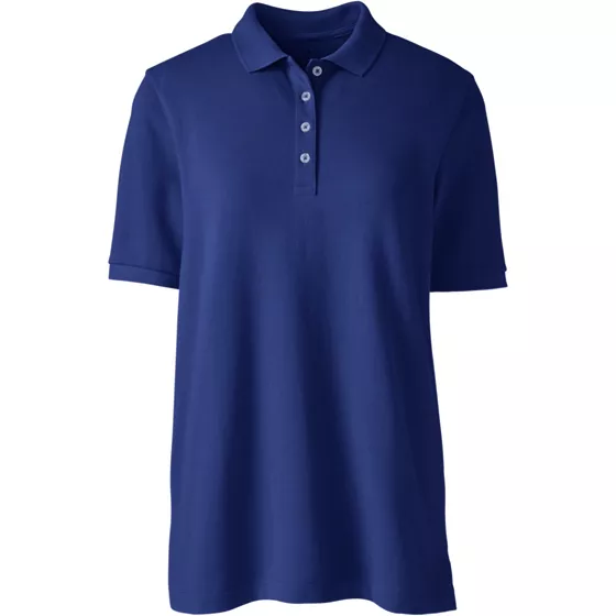 Women's Banded Short Sleeve Mesh Polo - primary