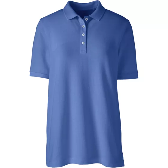 Women's Banded Short Sleeve Mesh Polo - primary