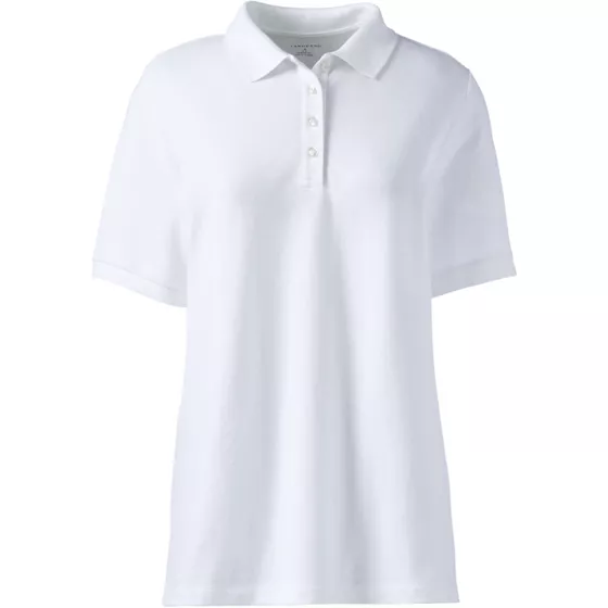 Women's Banded Short Sleeve Mesh Polo - primary