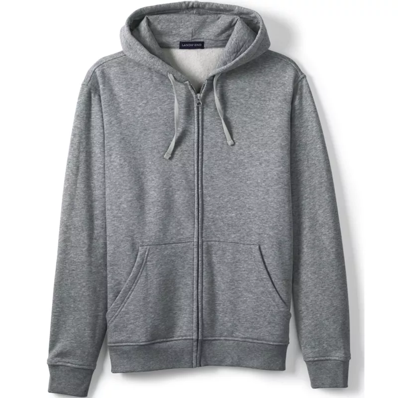 Unisex Big Full Zip Hoodie Sweatshirt, Front