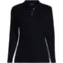 School Uniform Women's Long Sleeve Feminine Fit Pima Polo Shirt, Front