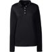 Women's Plus Size Long Sleeve Feminine Fit Pima Polo Shirt, Front