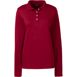 School Uniform Women's Plus Size Long Sleeve Feminine Fit Pima Polo Shirt, Front