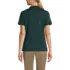 School Uniform Women's Short Sleeve Feminine Fit Banded Pima Polo Shirt, Back