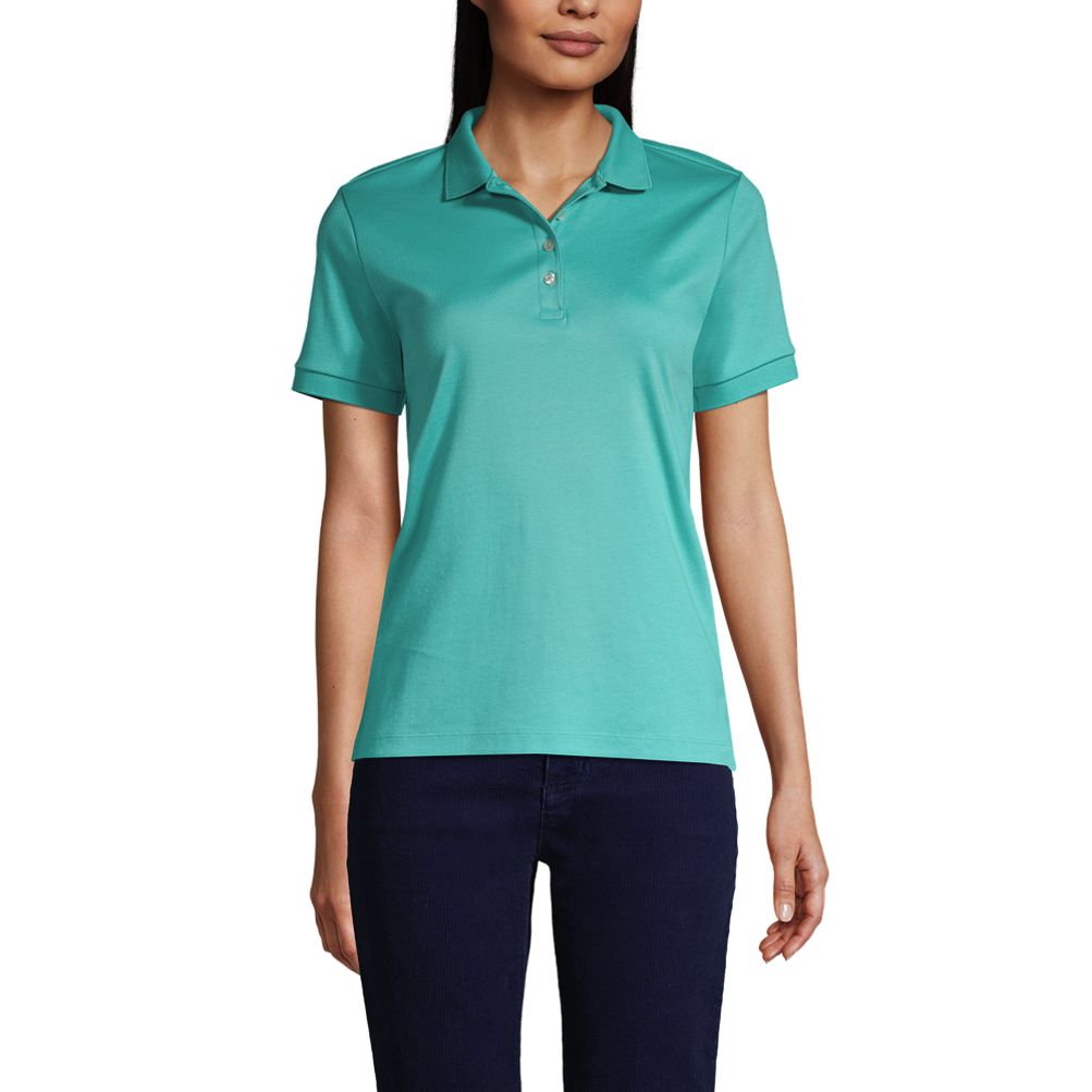 Lands end shop pima polo