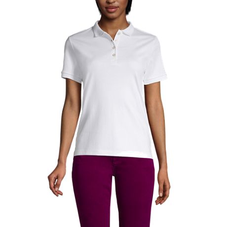 Ladies Loose Fit Polo Shirt Pique Longer Length Size 10 to 28 Plus Premium Plain Top 