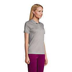 School Uniform Women's Short Sleeve Feminine Fit Banded Pima Polo Shirt, alternative image