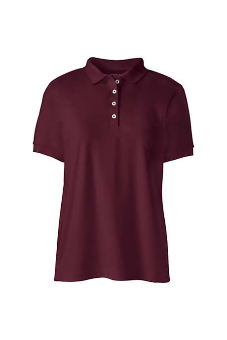 Women's Custom Logo Banded Short Sleeve Pima Cotton Polo Shirt