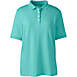 Women's Short Sleeve Relaxed Fit Banded Pima Polo Shirt, Front