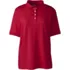 Women's Short Sleeve Relaxed Fit Banded Pima Polo Shirt, Front