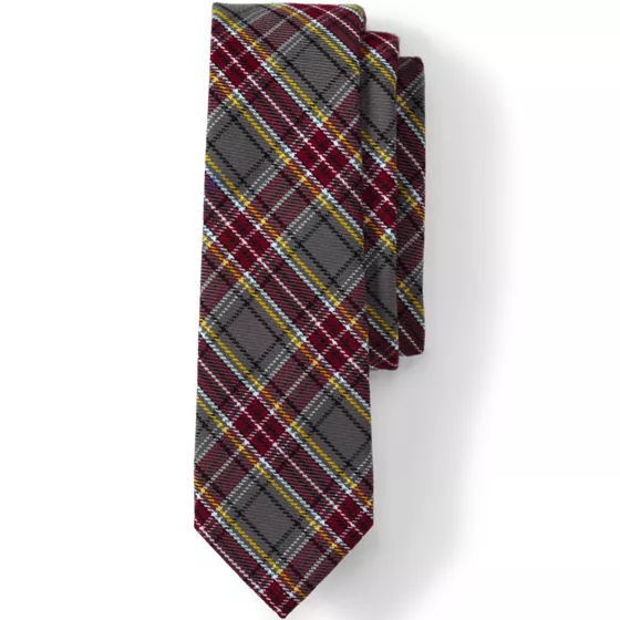 Kids Plaid Tie - primary