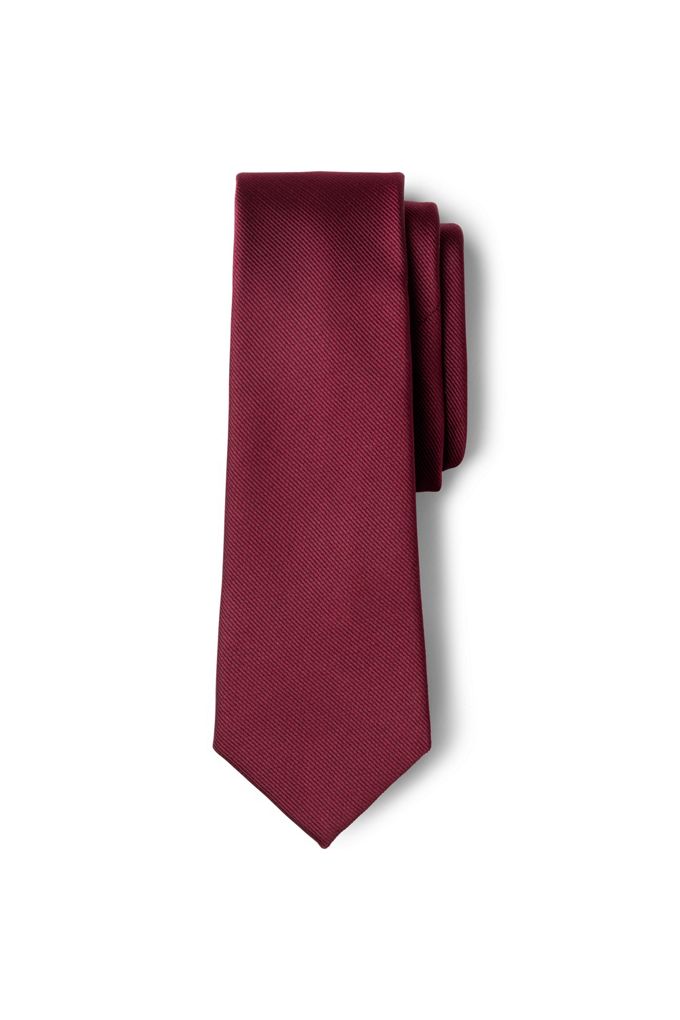 Lands' End Adult Solid To Be Tied Tie In Red