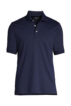 Short Sleeve Super Soft Supima Polo Shirt 428241: Radiant Navy