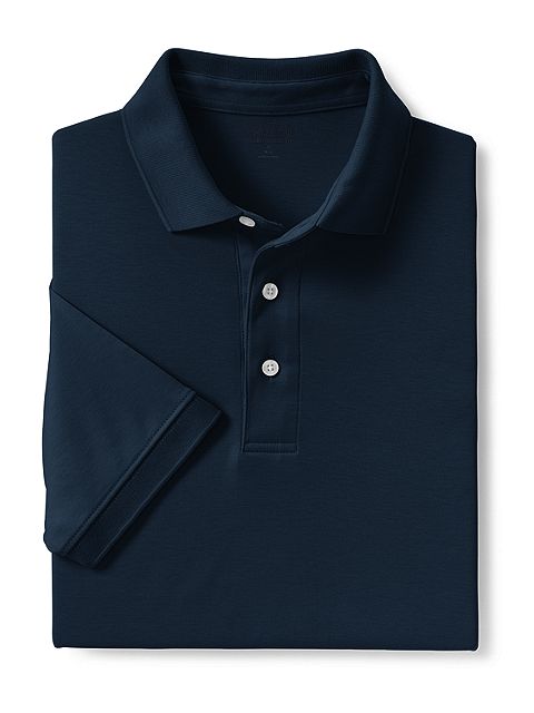 Short Sleeve Super Soft Supima Polo Shirt 428241: Radiant Navy