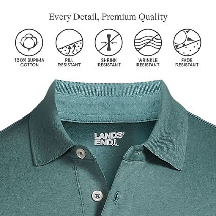 Men's Big and Tall Short Sleeve Cotton Supima Polo Shirt - image 3