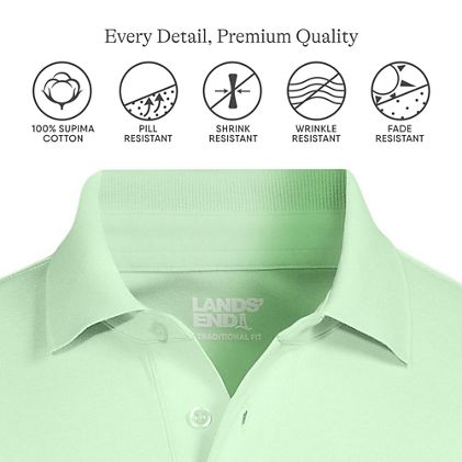 Men's Short Sleeve Cotton Supima Polo Shirt - image 5