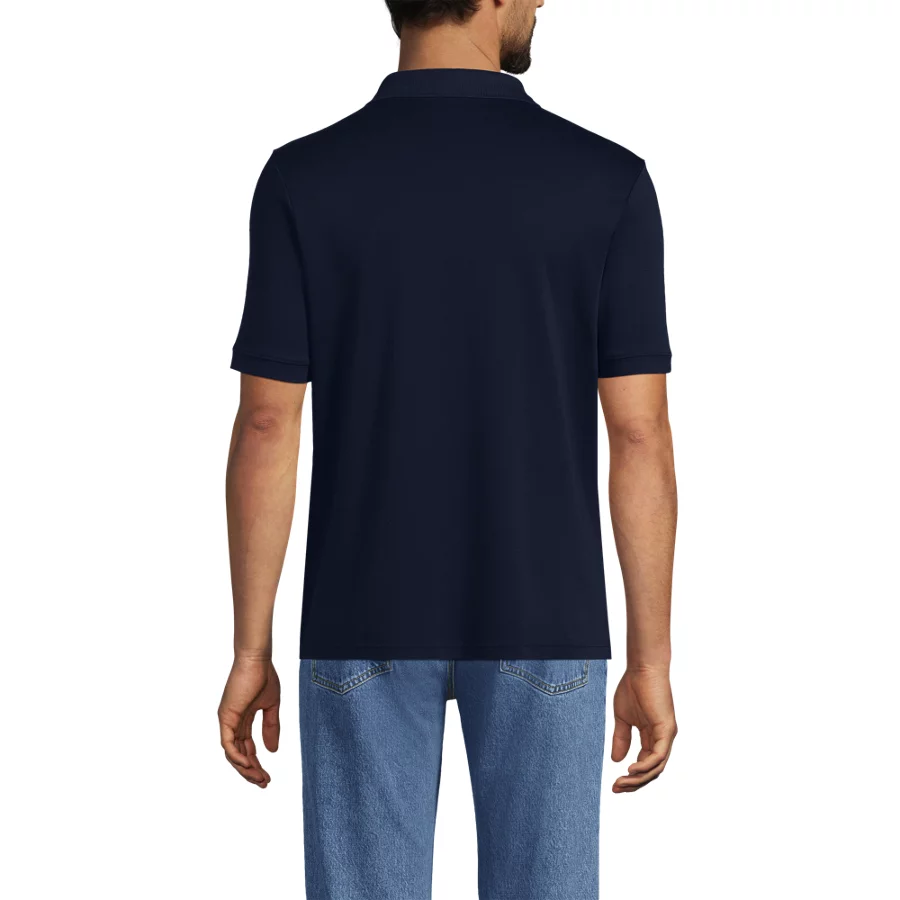 School Uniform Men's Short Sleeve Cotton Supima Polo Shirt view 2