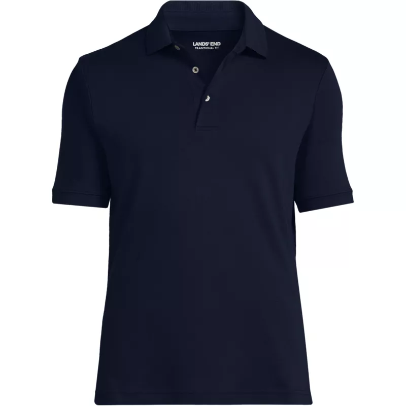 Men's Big Short Sleeve Cotton Supima Polo Shirt, Front