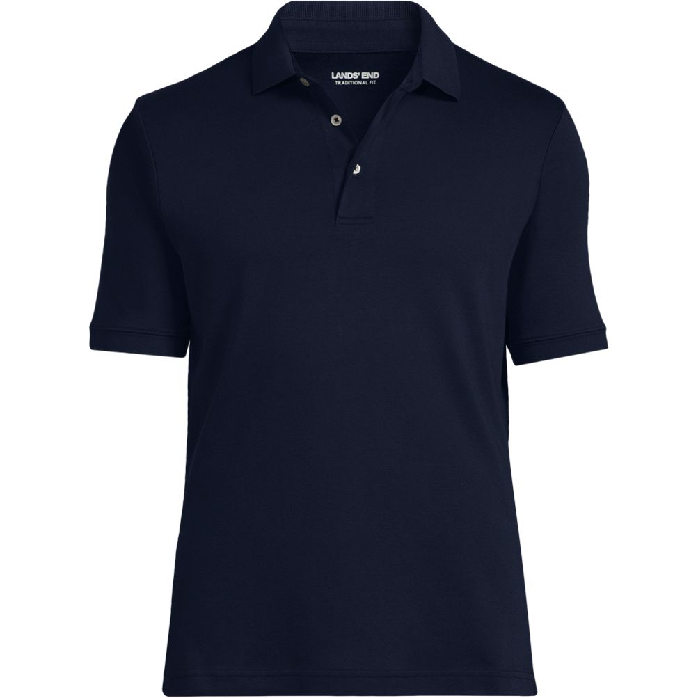 School Uniform Men's Short Sleeve Cotton Supima Polo Shirt | Lands