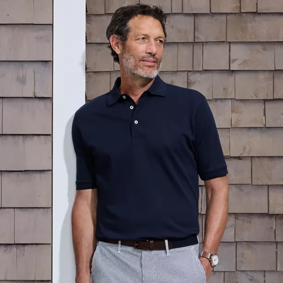 Men's Short Sleeve Cotton Supima Polo Shirt - primary