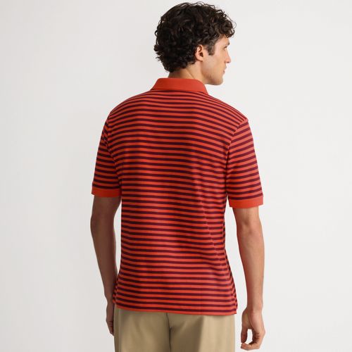 Men's Short Sleeve Cotton Supima Polo Shirt, Back