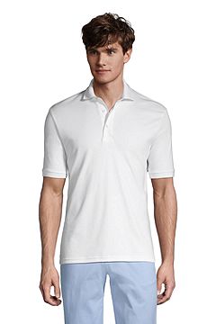 Short Sleeve Super Soft Supima Polo Shirt 428241: White
